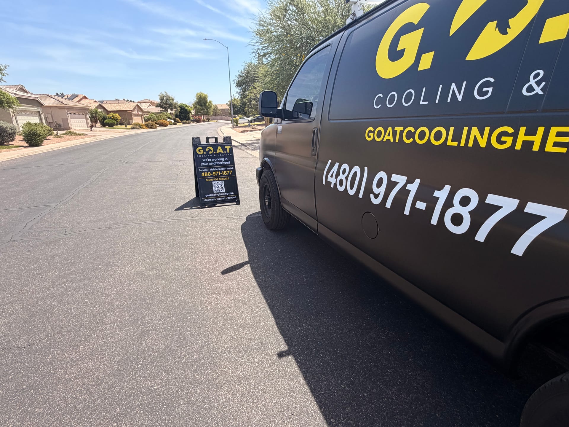 Goat Cooling & Heating service work in the East Valley